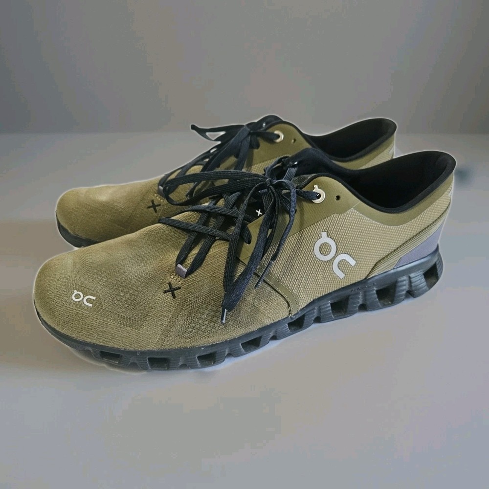 On Cloud X Running Shoes OC All Olive Green Men's Size 12.5M Sneakers Athletic